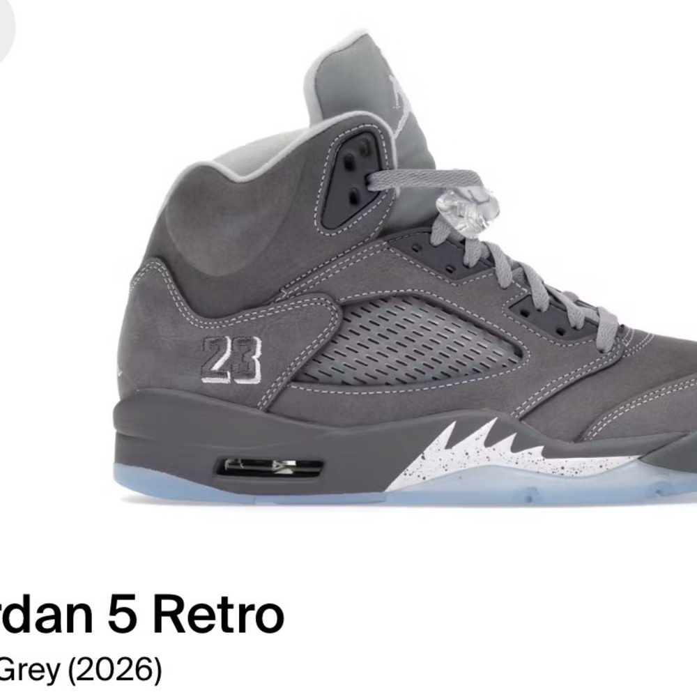 Jordan Air Jordan 5 Box Label in Grey and White